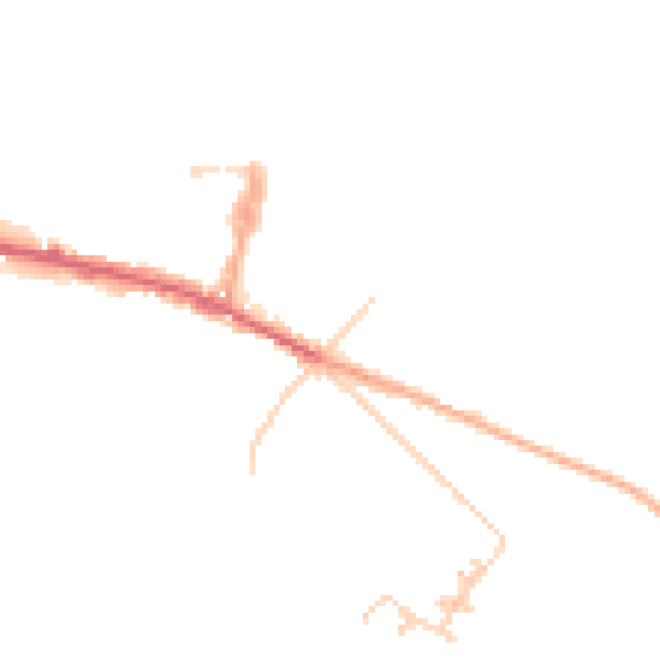 Daytime road noise heatmap for ME12 4QJ
