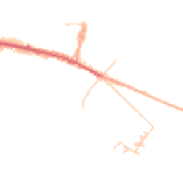 Daytime road noise heatmap for ME12 4QN