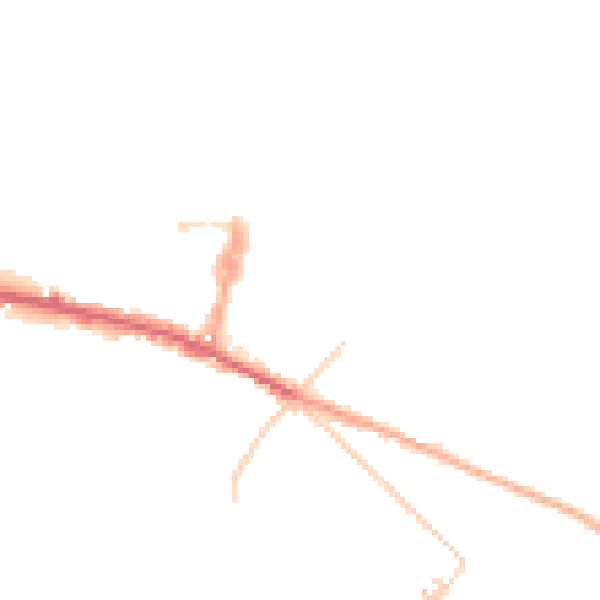 Daytime road noise heatmap for ME12 4QY