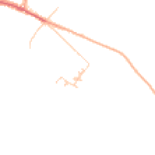 Daytime road noise heatmap for ME12 4RA