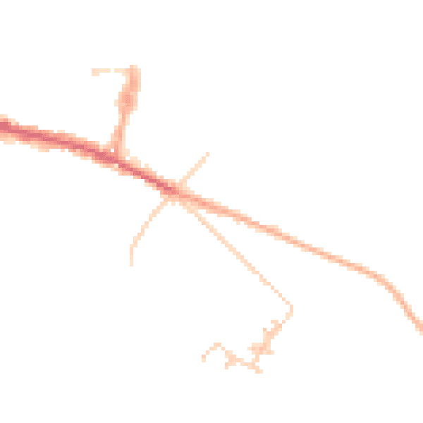 Daytime road noise heatmap for ME12 4RH