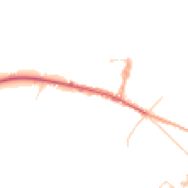 Daytime road noise heatmap for ME12 4RT