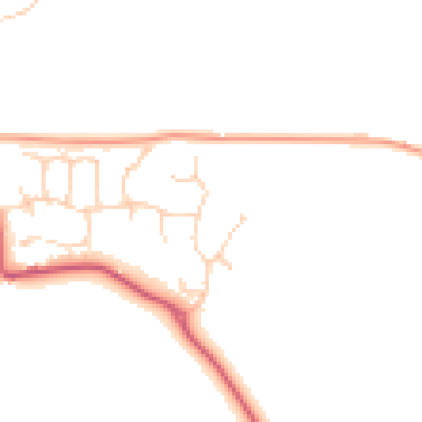 Daytime road noise heatmap for ME12 4TR