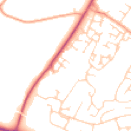 Daytime road noise heatmap for ME13 7GF