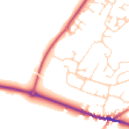 Daytime road noise heatmap for ME13 7NZ