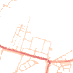 Daytime road noise heatmap for ME13 8DD