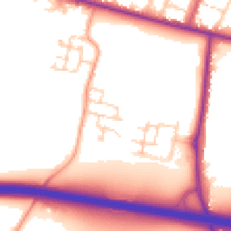Daytime road noise heatmap for ME13 8QT
