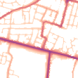 Daytime road noise heatmap for ME13 8SE
