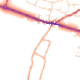 Daytime road noise heatmap for ME13 8TY