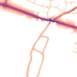 Daytime road noise heatmap for ME13 8TZ