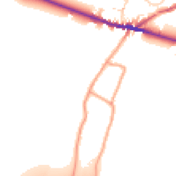 Daytime road noise heatmap for ME13 8UA
