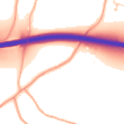 Daytime road noise heatmap for ME13 8XX