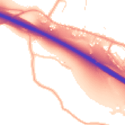 Daytime road noise heatmap for ME13 9AE