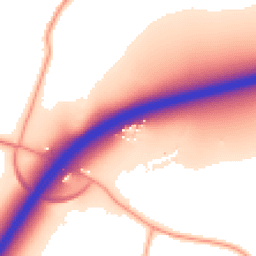 Daytime road noise heatmap for ME13 9HX