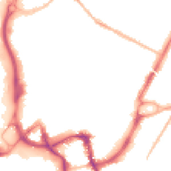 Night-time road noise heatmap for ME14 1BF