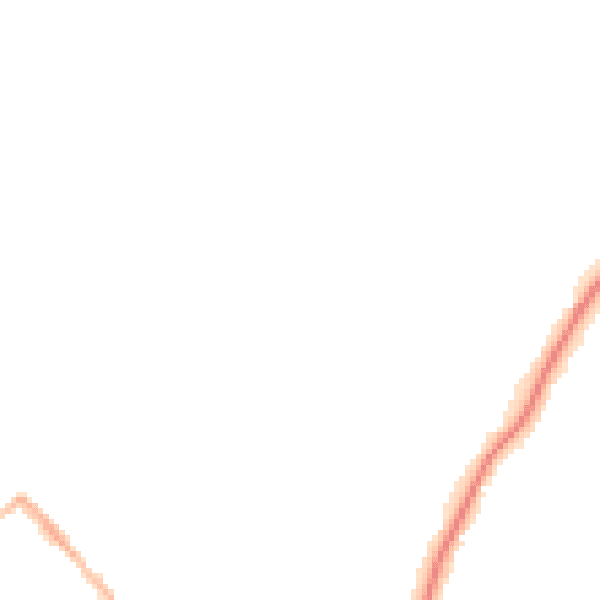 Night-time road noise heatmap for ME14 2AJ