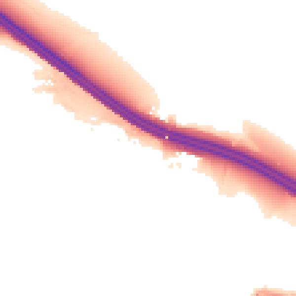 Night-time road noise heatmap for ME14 2DS