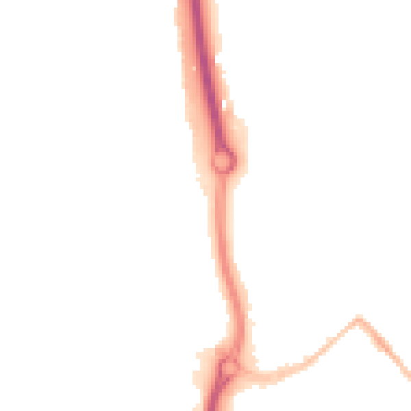 Night-time road noise heatmap for ME14 2FS