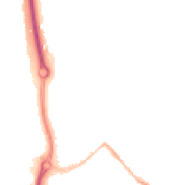 Night-time road noise heatmap for ME14 2RT