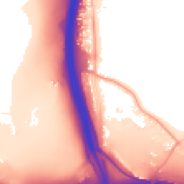 Daytime road noise heatmap for ME14 3BB