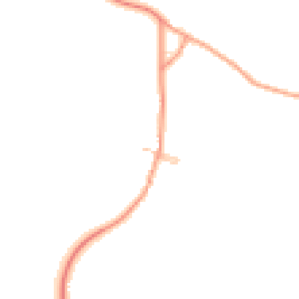 Daytime road noise heatmap for ME14 3DT