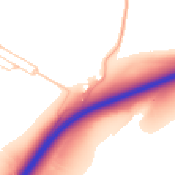 Daytime road noise heatmap for ME14 3HX