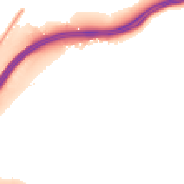 Night-time road noise heatmap for ME14 3JP