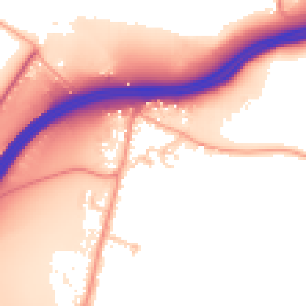 Daytime road noise heatmap for ME14 3LB