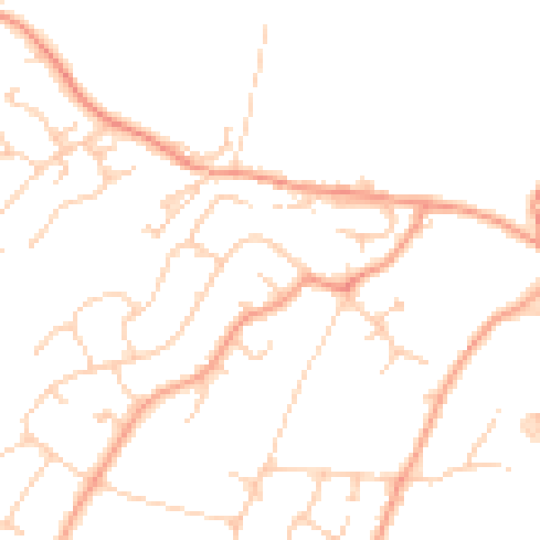 Daytime road noise heatmap for ME14 4LJ
