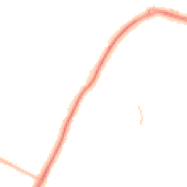 Night-time road noise heatmap for ME14 5GD