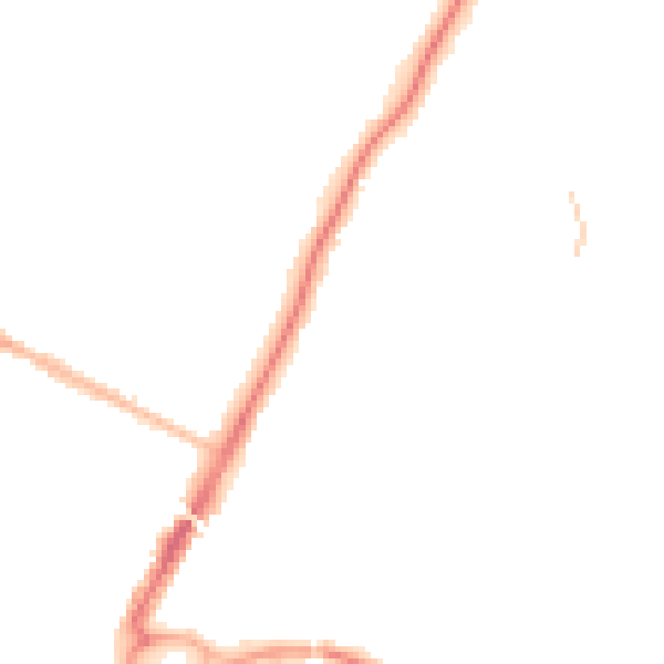 Night-time road noise heatmap for ME14 5LT