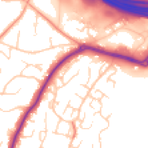 Daytime road noise heatmap for ME14 5QR