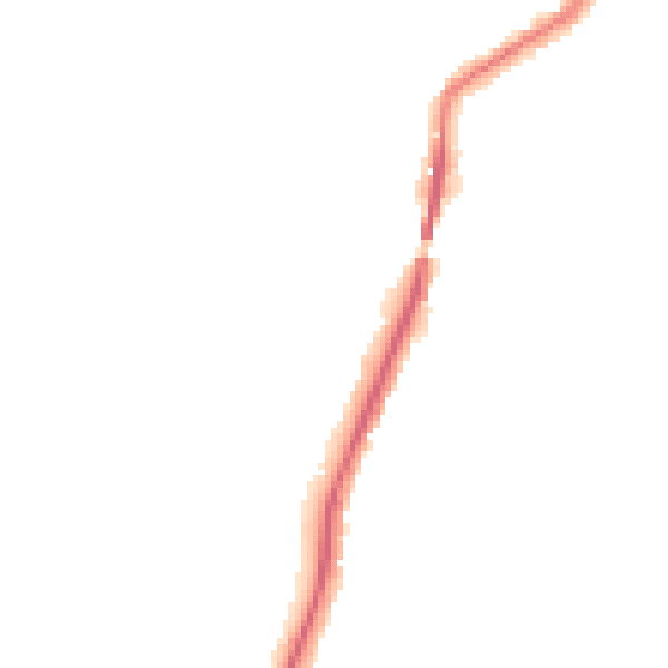 Night-time road noise heatmap for ME15 0BN