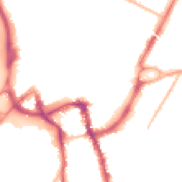 Night-time road noise heatmap for ME15 6AS
