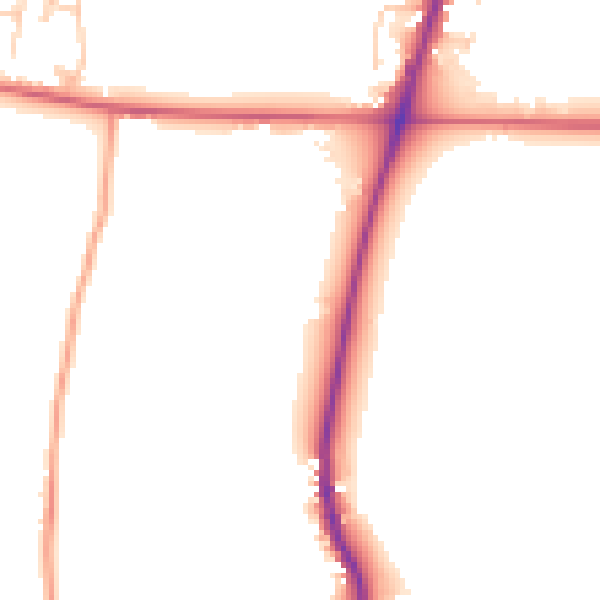 Daytime road noise heatmap for ME17 4AL