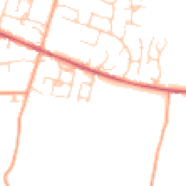 Daytime road noise heatmap for ME17 4FR