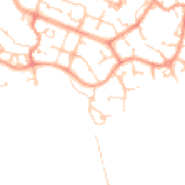 Daytime road noise heatmap for ME19 4QF