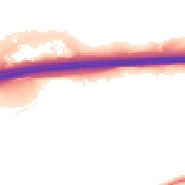 Night-time road noise heatmap for ME19 5BD