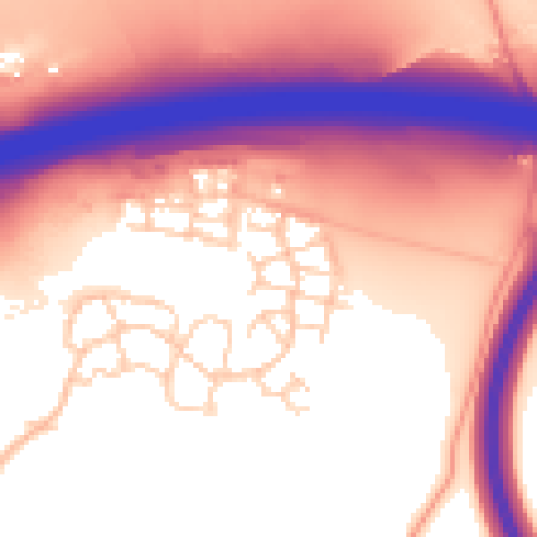 Daytime road noise heatmap for ME19 5GJ