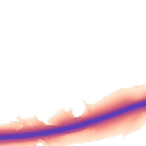 Night-time road noise heatmap for ME19 5LL
