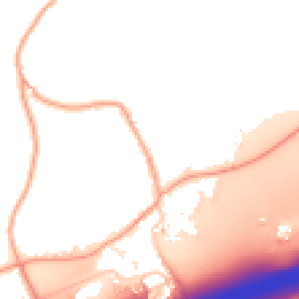 Daytime road noise heatmap for ME19 5LX