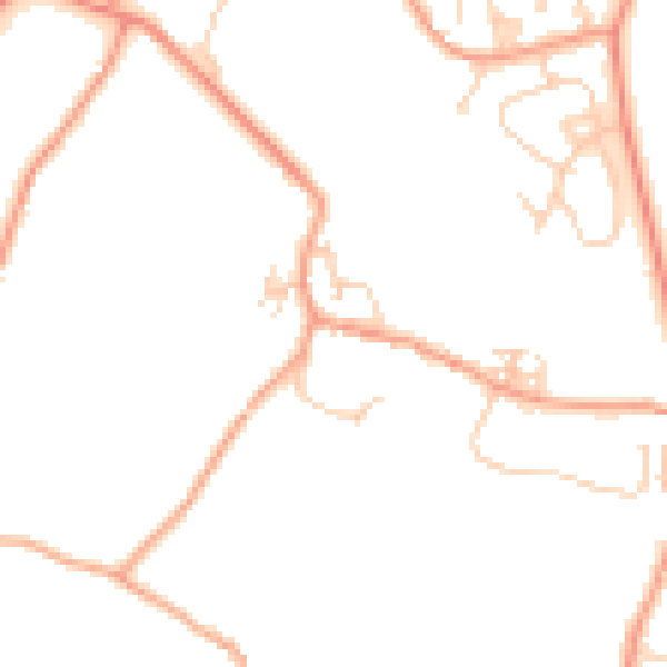 Daytime road noise heatmap for ME19 6BL