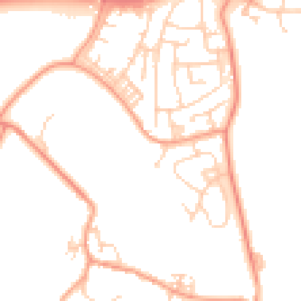 Daytime road noise heatmap for ME19 6DT