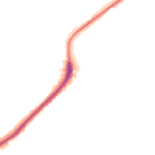 Night-time road noise heatmap for ME2 1AA