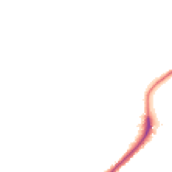 Night-time road noise heatmap for ME2 1EW