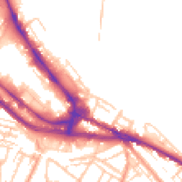 Daytime road noise heatmap for ME4 4NB