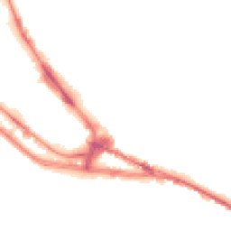 Night-time road noise heatmap for ME4 4NB