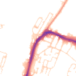 Daytime road noise heatmap for ME4 4ST
