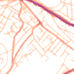 Daytime road noise heatmap for ME4 5HT