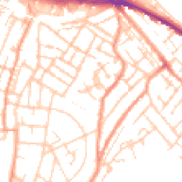 Daytime road noise heatmap for ME4 5PW